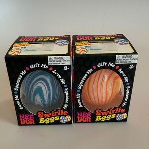 NeeDoh Easter Swirlie Egg Orange - New Fast Ship!
